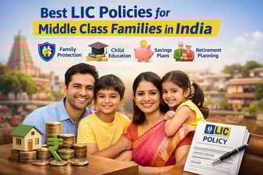 Best LIC policies for middle class families in India financial planning insurance
