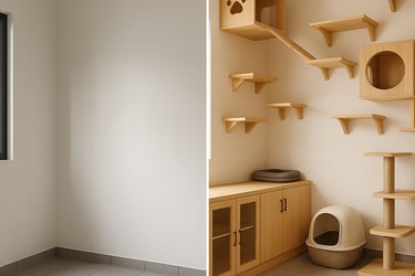 pet cat dog room play room renovation