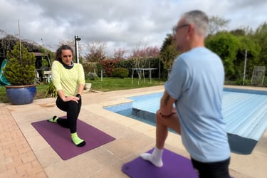 Coaching sportif à domicile à Sarzeau axé mobilité et prévention des douleurs