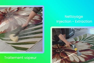 Nettoyage d'un tapis à Azerables, commune du département de la Creuse 23