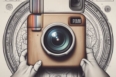 Generic photo of a camera that resembles a certain social brand logo...