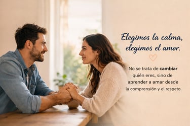 Pareja fortaleciendo su relación mediante la comunicación y la comprensión emocional