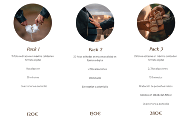 información de precios de sesiones de fotos de embarazada en granada