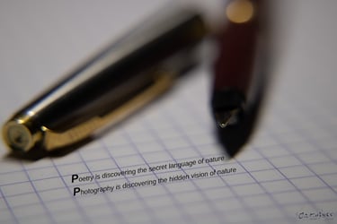 Quote from Ormulyce Ormulyce - writer - Poetry and photography are linked with nature.