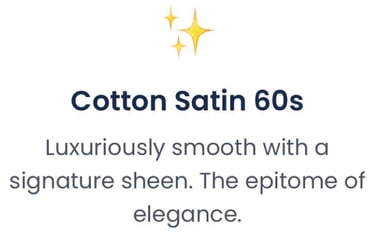 cotton satin fabric features