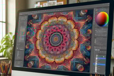 A symmetrical graphics drawing