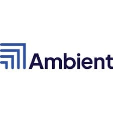 an ambient logo with the word ambient