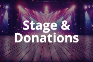 an ambient image to introduce the stage and donations FAQ section