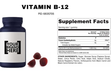 vitamin b-12 gummy vitamins