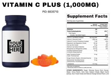 vitamin c plus 1000  milligram vitamin gummies