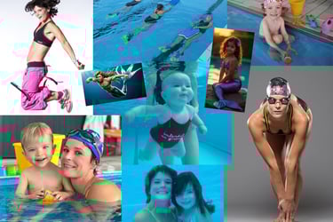 pool piscine madère madeira caniço piscine famille cours de natation bebe enfant sirène relaxation