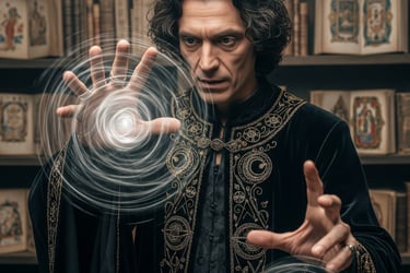 Three worlds are turned upside down when a warrior loves a sorcerer, and a scientist is murdered.