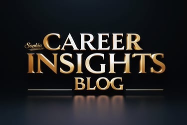 a gold colored logo for the career of a career