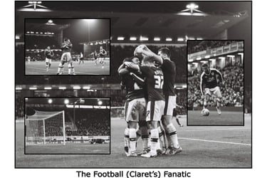 photograph of football, soccer, BFC, Clarets