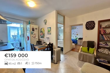 apartment in opatija with balcony