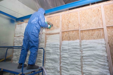 Spray foam insulation project