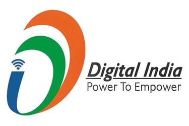 a logo for digital india