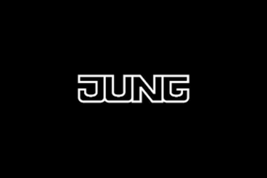 JUNG logo, leverancier van innovatieve domotica en schakelmateriaal.