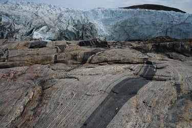 Russell Glacier in Kangerlussuaq, Greenland