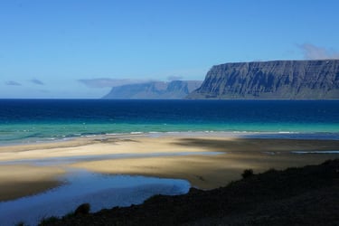 Patreksfjörður in the Westfjords of Iceland
