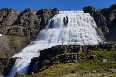 Dynjandi Falls in the Westfjords of Iceland