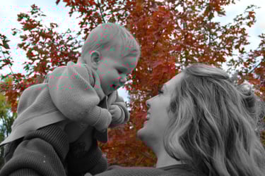 Family portrait with an example of additional editing.