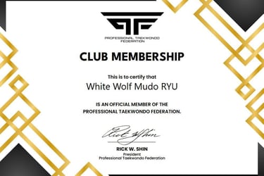 a certificate for a professional professional professional club member