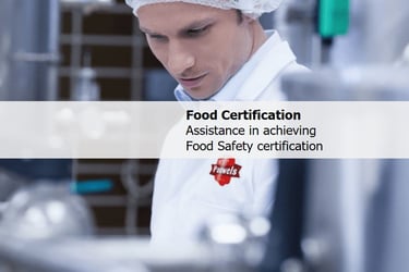 Assistance in achieving necessary food safety certifications audit