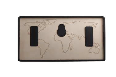 a picture of a world map with a world map on it