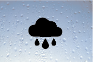 a cloud with raindrops and raindrops on it