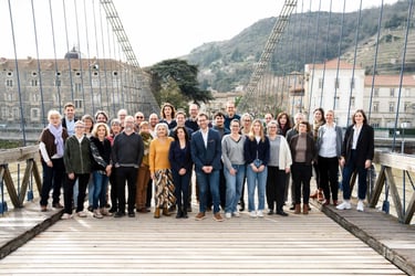 Photo des candidat·es de Tournon en Commun 2026 - Crédits @Studio GABRIEL - Léo Fournet