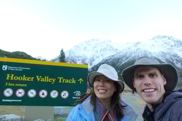 Hooker Valley Track sign