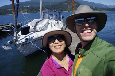 At the dock with the Catalina