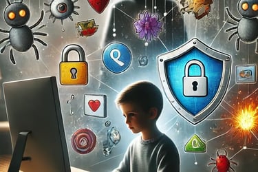 imagem ilustrando um jovem dependente das redes sociais e inteligência artificial.