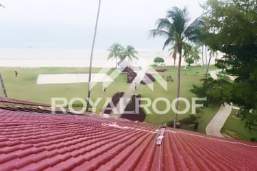 Genteng upvc royal roof untuk hotel dan resort di tanjung pinang batam