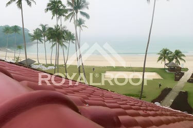 Genteng uPVC Royalroof untuk bangunan resort Nirwana Garden Tanjung Pinang