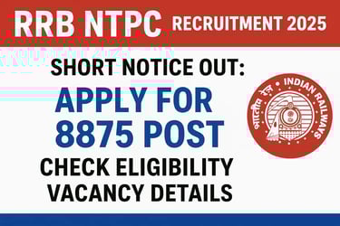 RRB NTPC Recruitment 2025