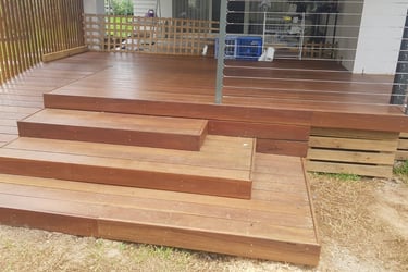 Spotted Gum deck and steps