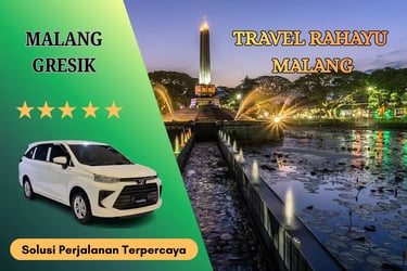 Layanan Travel Malang ke Gresik pakai mobil Avanza Putih dari Travel Rahayu Malang