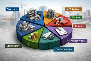 construction project cost categories in uae