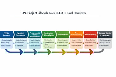 epc project lifecycle stages diagram