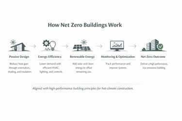 how net zero building work