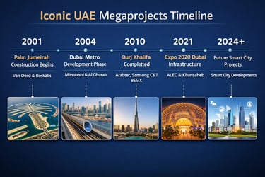 iconic uae megaprojects timeline