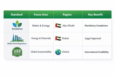 UAE sustainability for construction