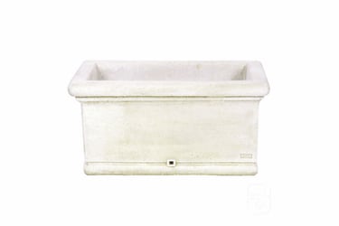 pot, jardinière rectangulaire en pierre
