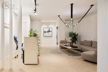 Welcoming clinic reception area with modern seating and a professional atmosphere