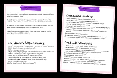 Journal Prompts for 8-12 year olds
