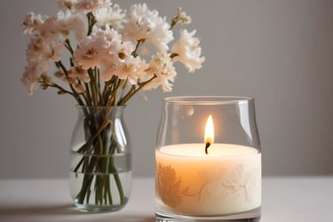 yellow textile beside clear drinking glass with white liquid