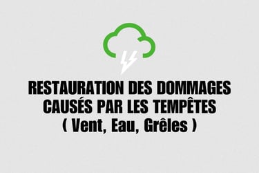 Restauration des dommages causés par les tempêtes