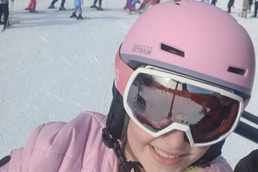 ski helmet and goggles for kids